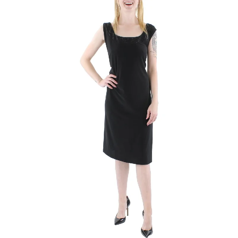 Plus Womens Glitter Sleeveless Cocktail and Party Dress Tunics Distressed trendy