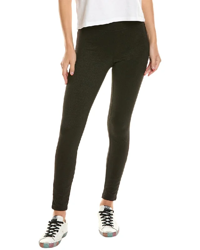 Hue Shimmer Ponte Legging Elegant Satin Finish Leggings