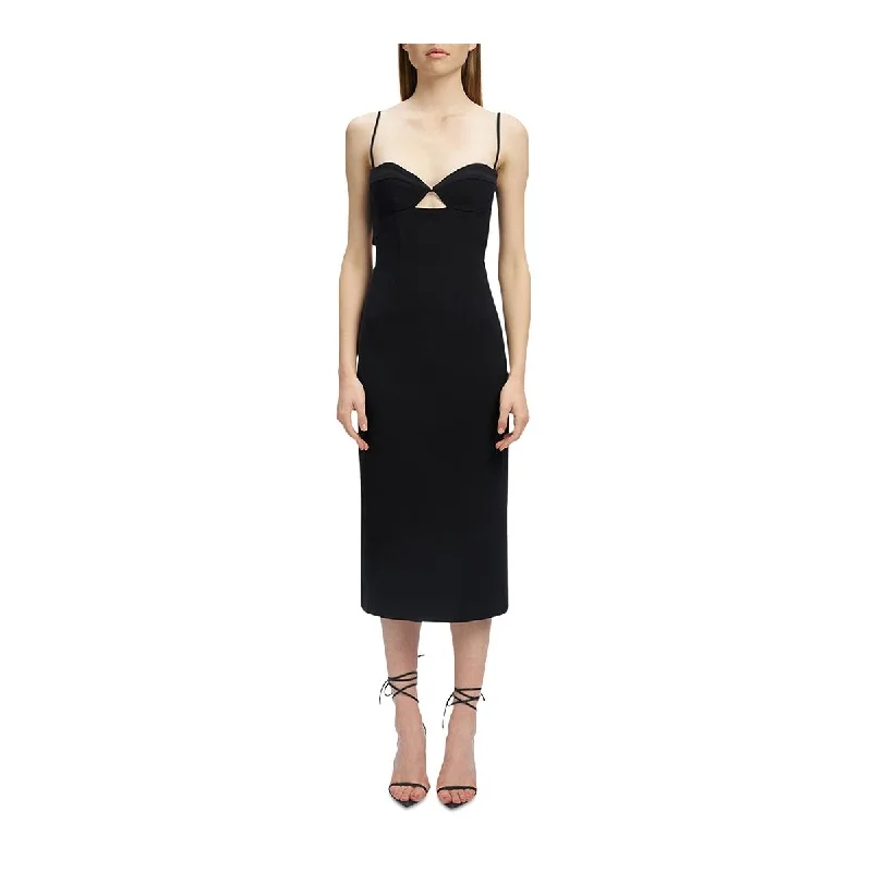 Vienna Womens Open Back Cut-Out Cocktail And Party Dress Tunics Chinos classic