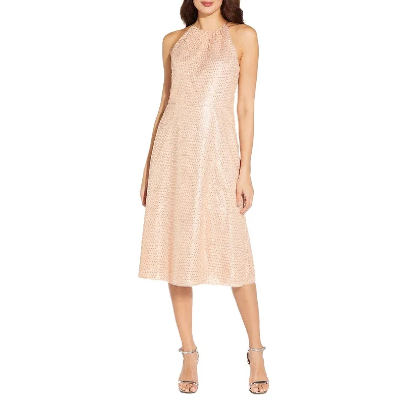 Womens Halter Sequined Cocktail and Party Dress Tunics Canvas sturdy