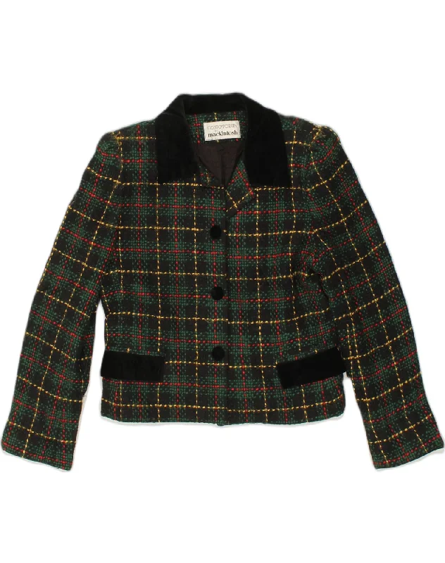 CONTEMPORARY Womens 2 Button Blazer Jacket UK 14 Large Green Viscose Jacket Blazer Coat CONTEMPORARY Womens 2 Button Blazer Jacket UK 14 Large Green Viscose Jacket Blazer Coat