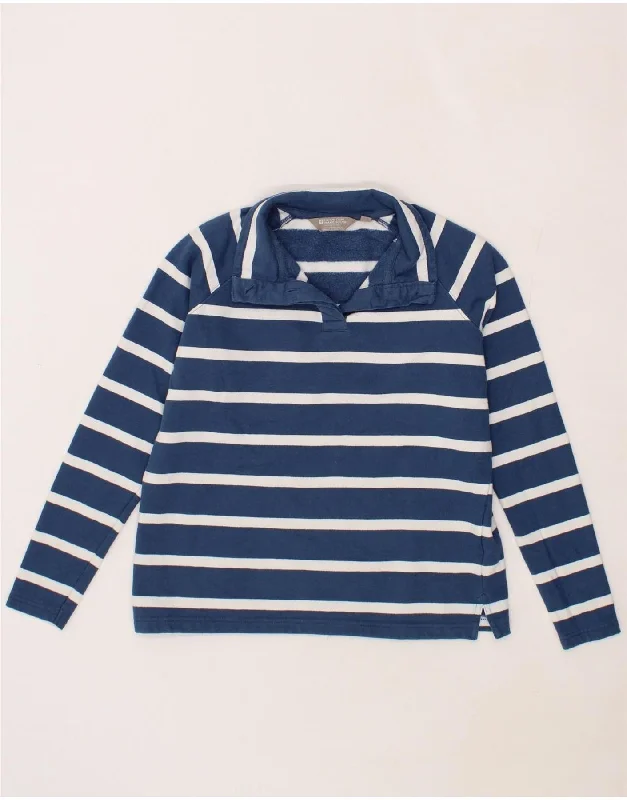 MOUNTAIN WAREHOUSE Womens Sweatshirt Jumper UK 10 Small Navy Blue Striped Hoodie with Set-In Sleeves Structured Classic MOUNTAIN WAREHOUSE Womens Sweatshirt Jumper UK 10 Small Navy Blue Striped Hoodie with Set-In Sleeves Structured Classic