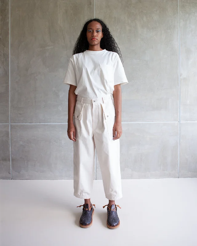 W'MENSWEAR | Maggie Pants | Off White High-Waist Jeans