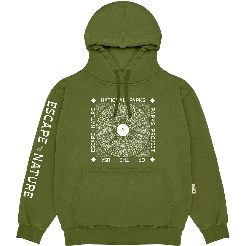 Escape to Nature Hoodie Hoodie with Batwing Sleeves Loose Dramatic