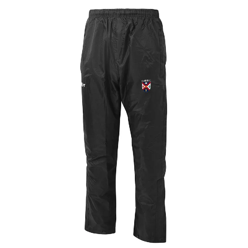 Mc Keever QUB RFC Core 22 Rain Pants - Adult - Black Lightweight Jogger Pants
