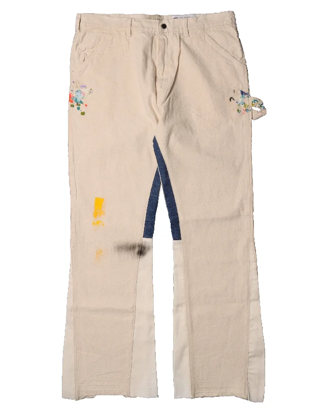 White Carpenter Pants Elegant Trouser Pants