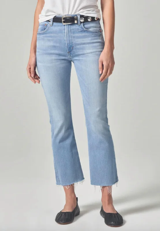 Women's Isola Cropped Boot Pant In Marquee Comfy Cargo Trousers
