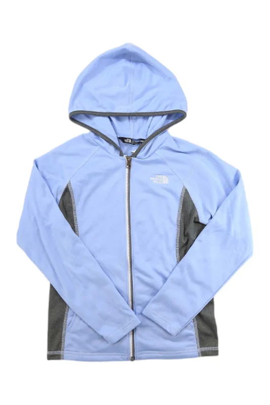 The North Face Girls Tech Glacier Full Zip Hoodie Hoodie with Side Slits Relaxed Casual The North Face Girls Tech Glacier Full Zip Hoodie Hoodie with Side Slits Relaxed Casual