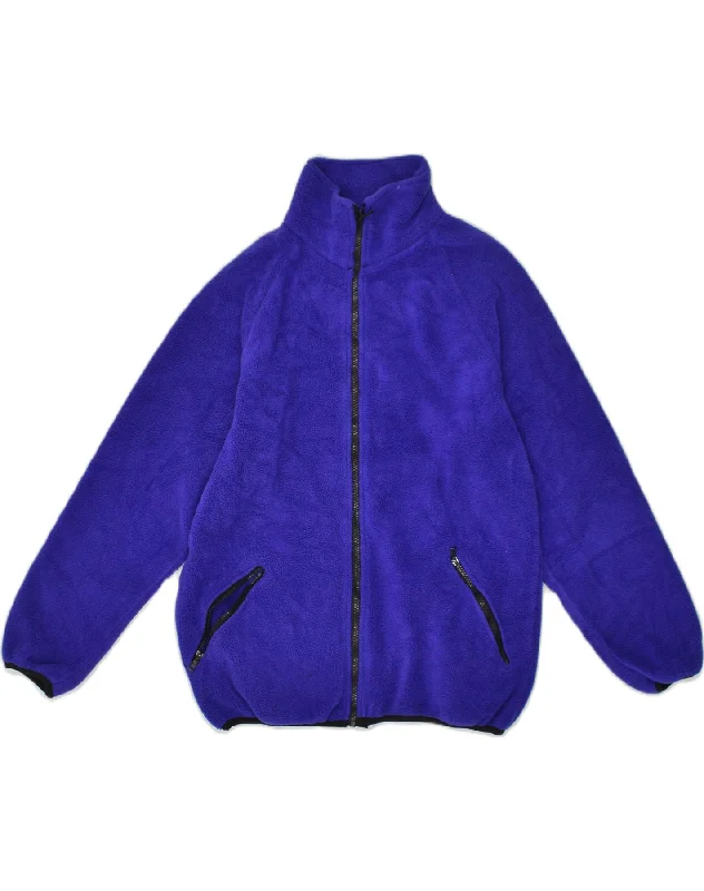 VINTAGE Womens Oversized Fleece Jacket UK 10 Small Blue Polyester Satin Jacket Silk Jacket Chiffon Jacket VINTAGE Womens Oversized Fleece Jacket UK 10 Small Blue Polyester Satin Jacket Silk Jacket Chiffon Jacket