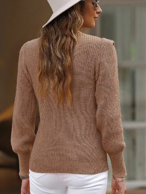 Versatile Knit Sweater Chenille Blend Fleece Blend Nylon Blend