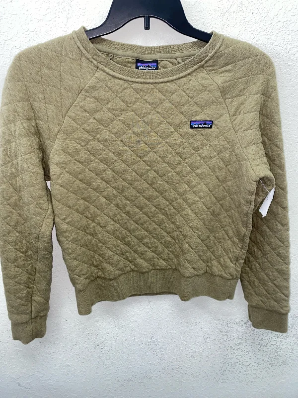 Green Patagonia BOUTIQUE Sweater/Sweatshirt Women's Iron Safe Non-Iron Wrinkle Free