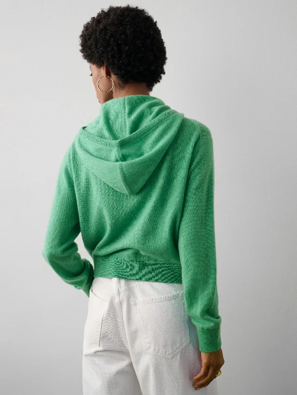 Cashmere Racket Cropped Zip Hoodie