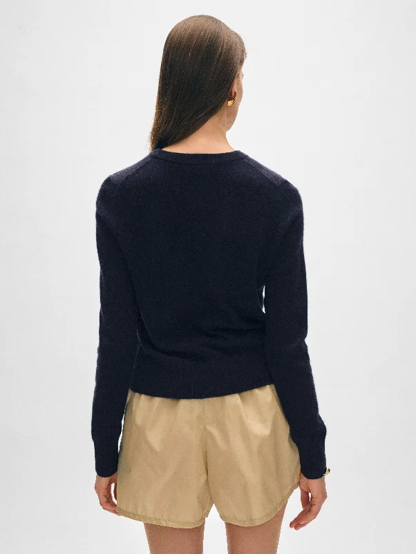 Cashmere Shrunken Crewneck