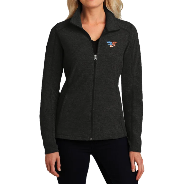 Ladies Trident Flag Microfleece Full Zip Jacket