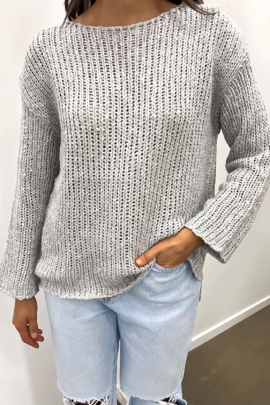 Narelle Knit Jumper Grey