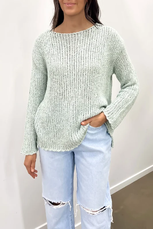 Narelle Knit Jumper Mint