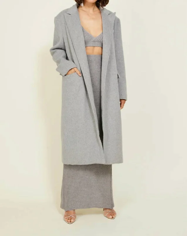 The Sadie Coat In Grey