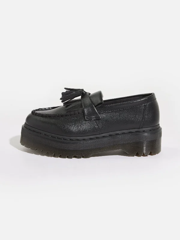 DR. MARTENS | VEGAN ADRIAN FELIX PLATFORM TASSEL LOAFERS FOR WOMEN