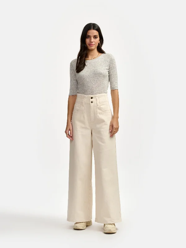 LEE | PLEATED STRAIGHT LEG JEANS