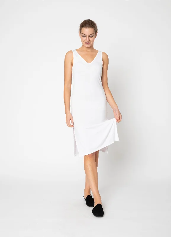 Two by Two Rayon Slip White