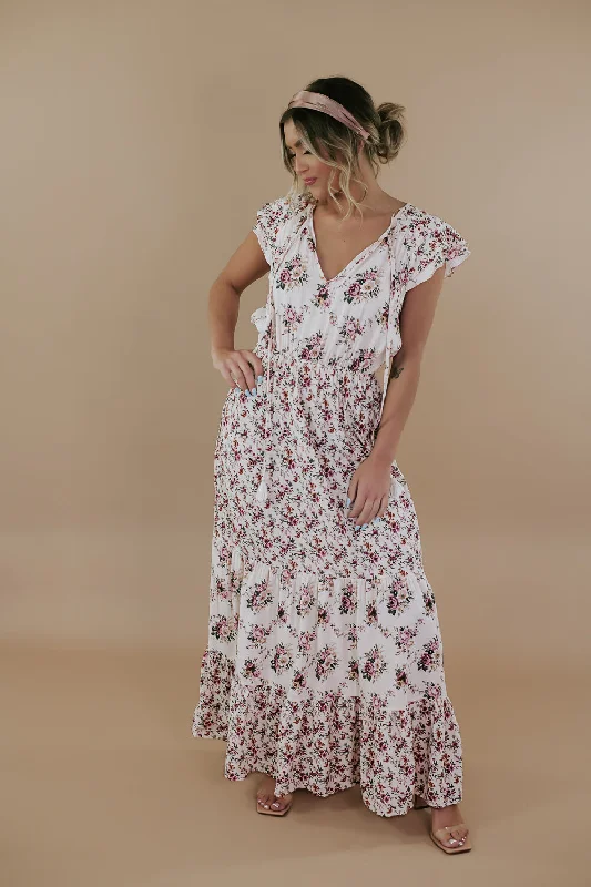 ECB Exclusive: Gracie Maxi Dress, Cream