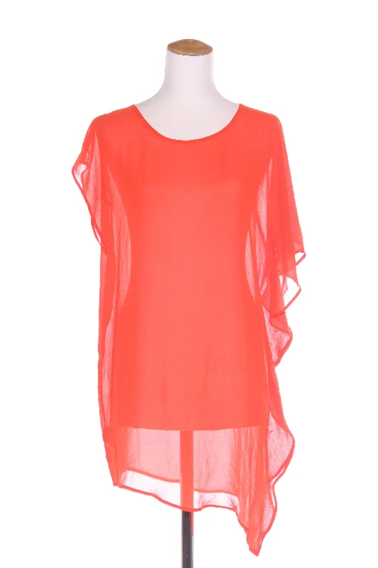 REPERTOIRE (NZ) Chiffon ruffle detail tunic! 10