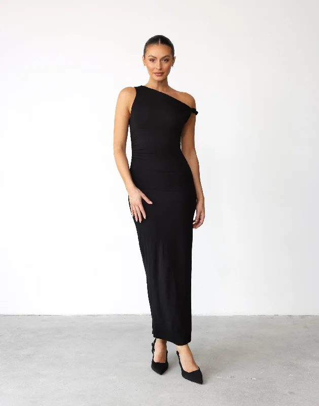 Sahana Maxi Dress (Black)