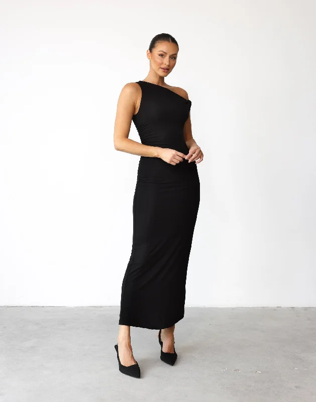 Sahana Maxi Dress (Black)