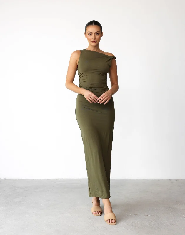 Sahana Maxi Dress (Khaki)