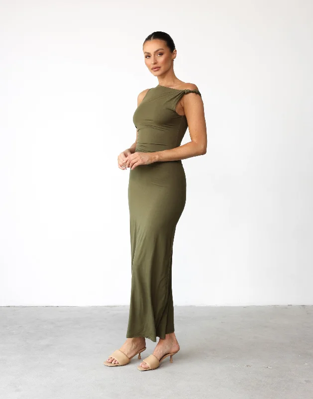 Sahana Maxi Dress (Khaki)