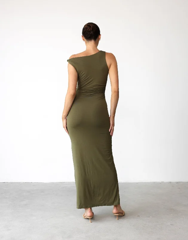 Sahana Maxi Dress (Khaki)