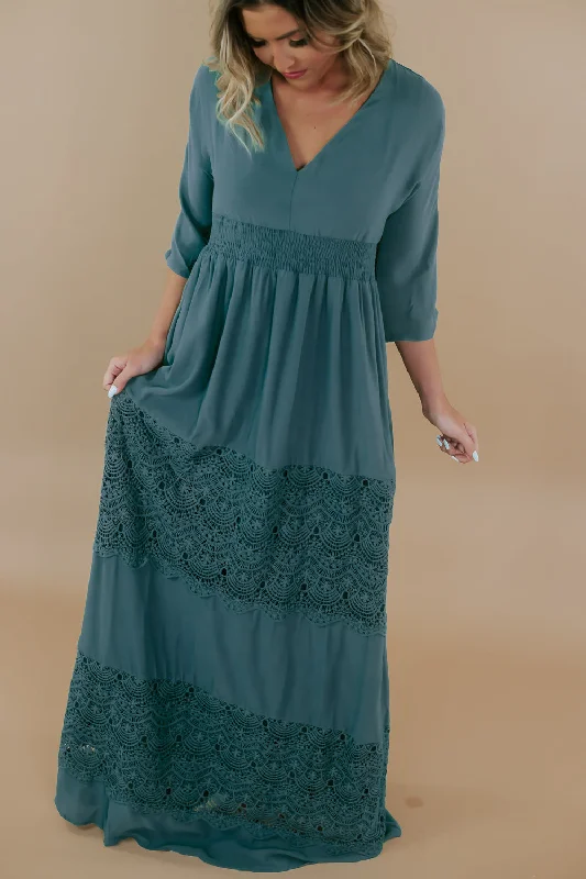 ECB Exclusive: Something Timeless Maxi Dress, Green