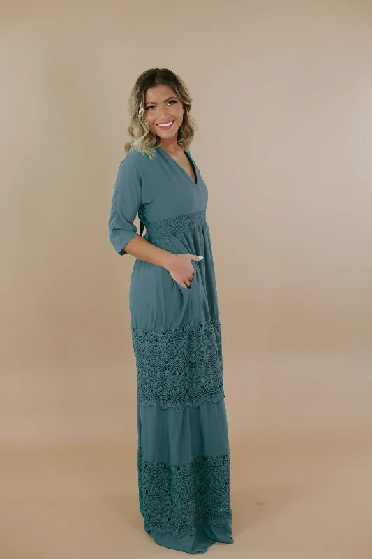 ECB Exclusive: Something Timeless Maxi Dress, Green