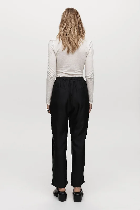 GALINA PANT - BLACK SILK