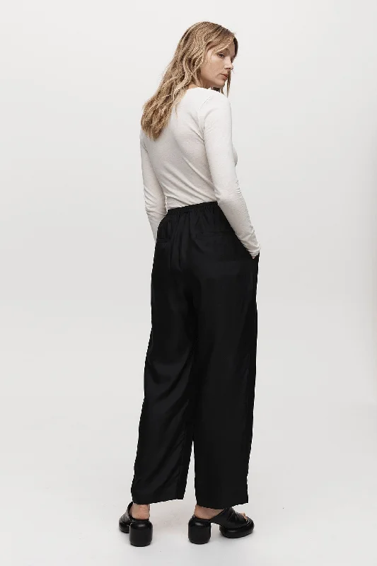 GALINA PANT - BLACK SILK