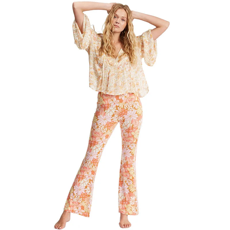 Sundown High-Waisted Flared Pants