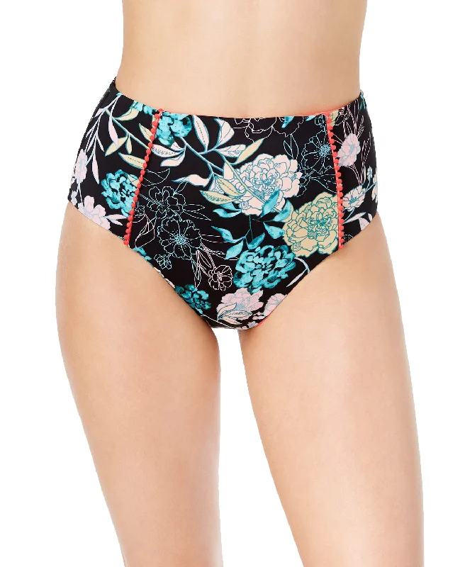 Bar III Women's Floral-Print High-Waist Bottoms, Multi, XS