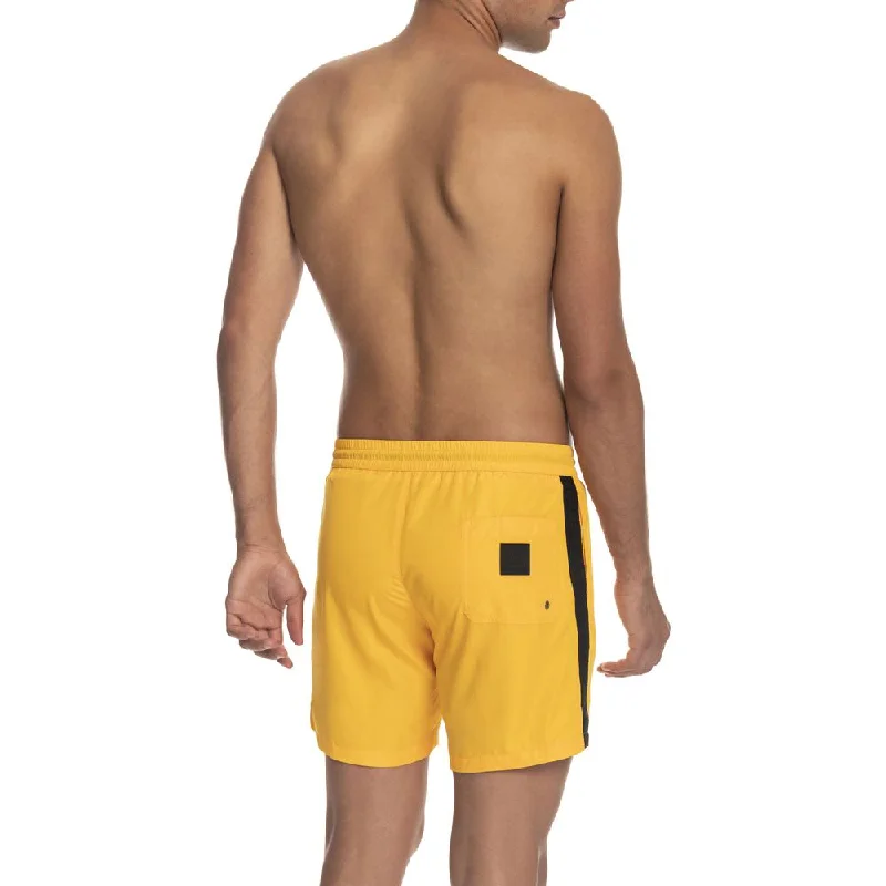 Yellow Polyester Swimwear