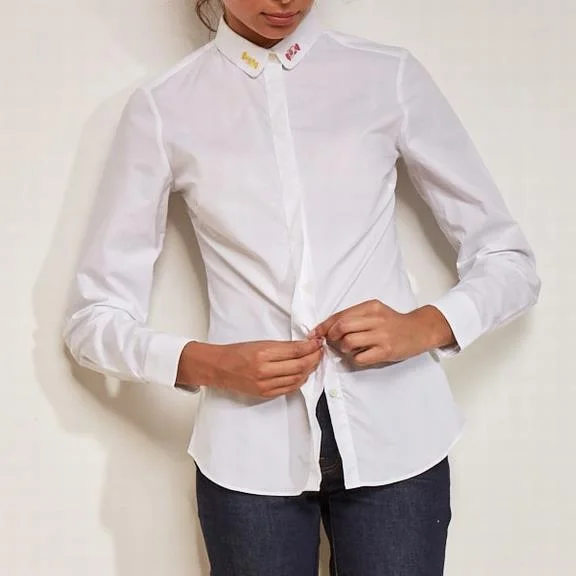 Claudine Bon Bon Shirt (White)