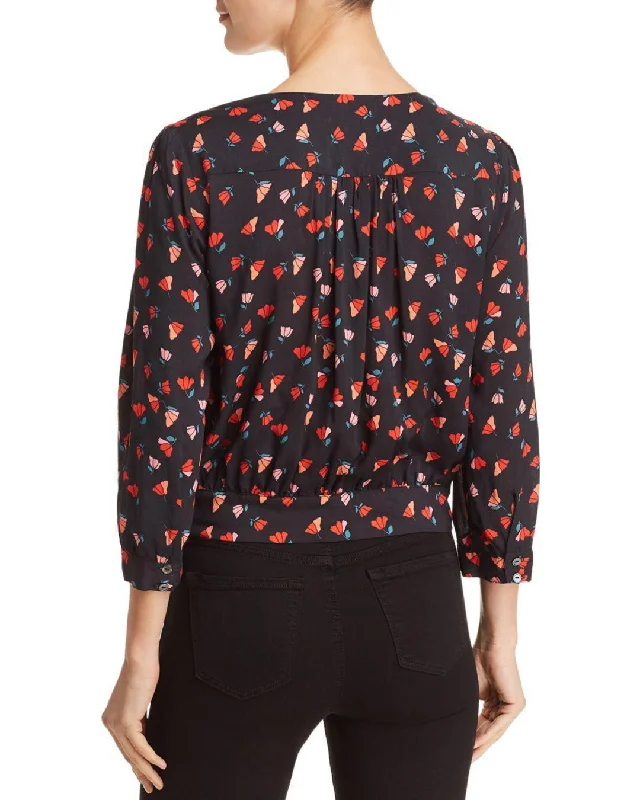 Rayla Printed Challis Blouse (Tulip)