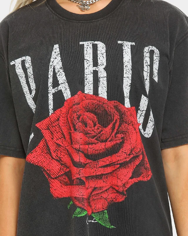 Carré Rose Vintage T-Shirt Black Wash