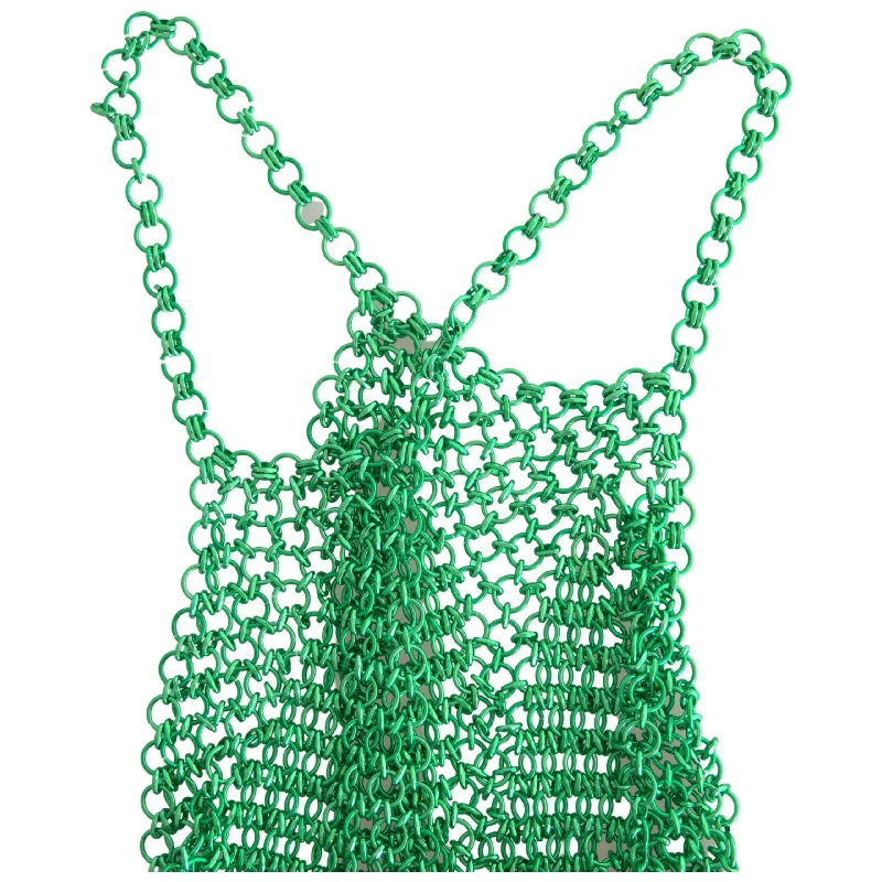 Dolce & Gabbana Emerald Halter Cropped Tank Top