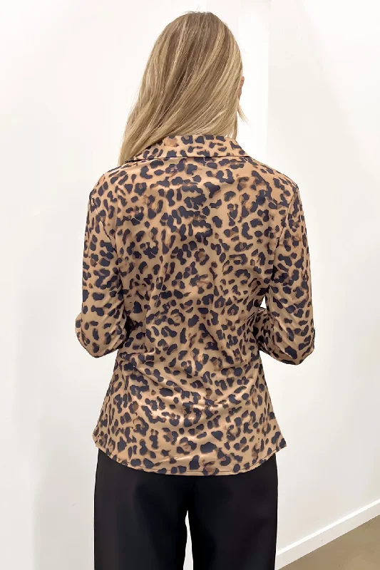 Haylee Top Leopard