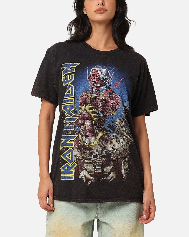 Iron Maiden Back In Time Vintage T-Shirt Black Vintage