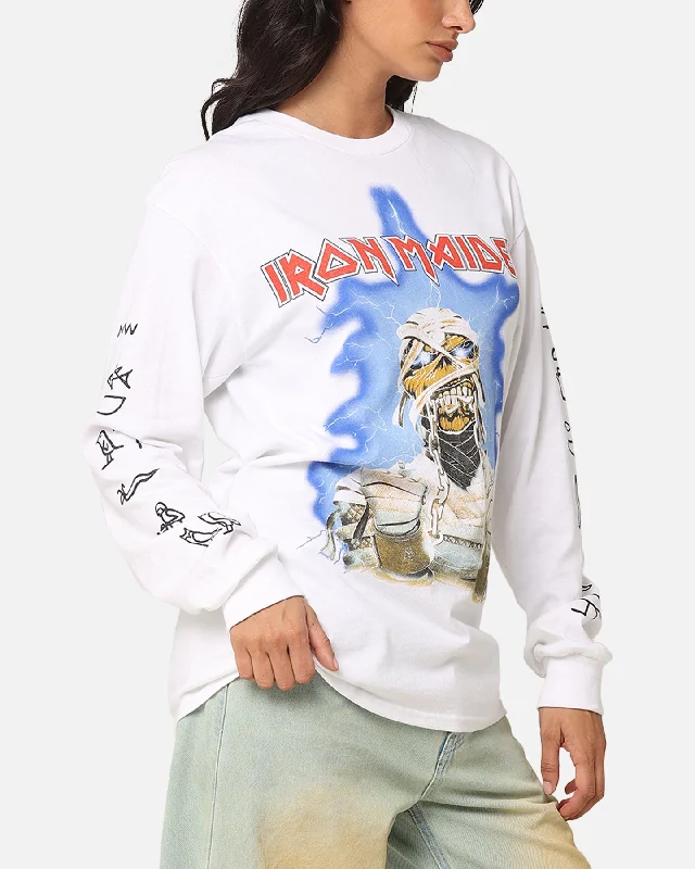 Iron Maiden World Slavery Tour Long Sleeve T-Shirt White