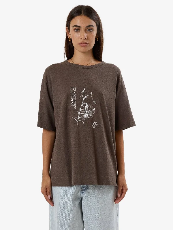 Lilium Hemp Box Tee - Tarmac