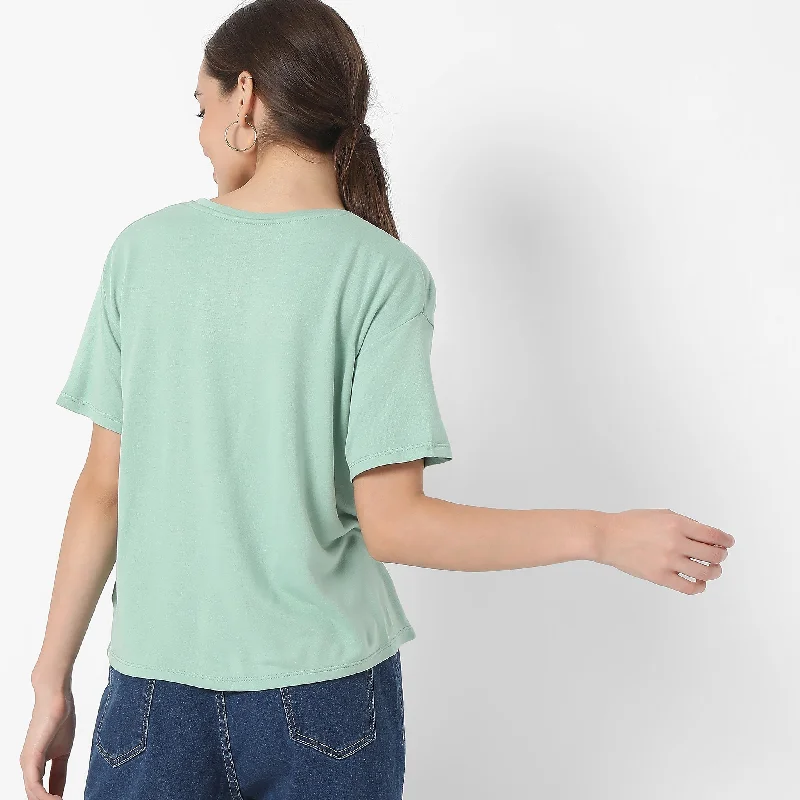 Regular Fit Solid T-Shirt