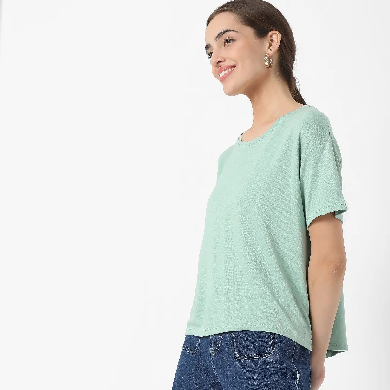 Regular Fit Solid T-Shirt