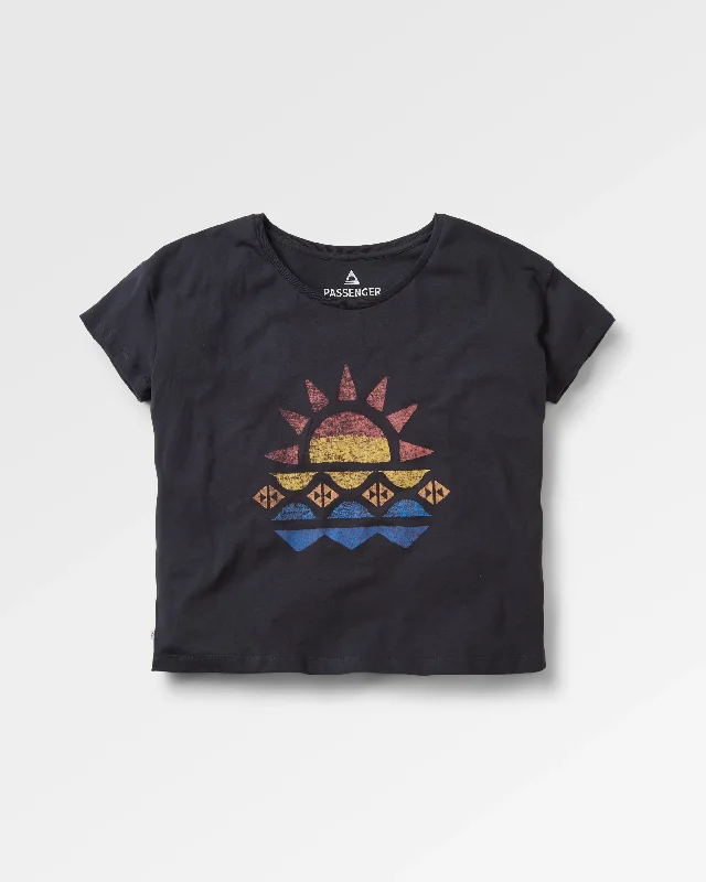 Sunray Recycled Cotton T-Shirt - Black