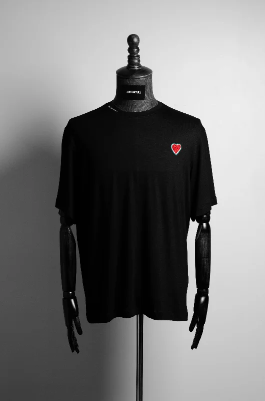 Watermelon Heart Black T-shirt